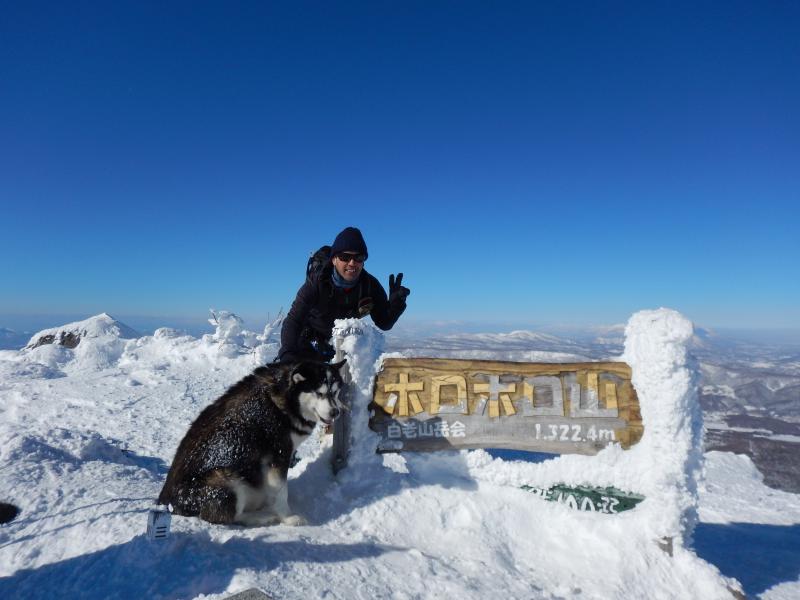 バロンと一緒に登頂！